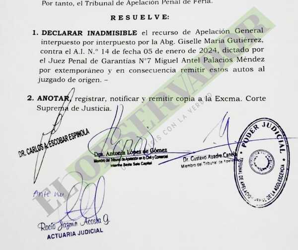 Hermano de “Cucho” seguirá en prisión tras apelación fuera de tiempo