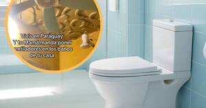 La Nación / Viral: instaló ventilador en el baño por vivir en Paraguay