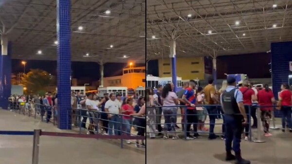 Quejas de paraguayos por larga fila en Migraciones para salir del Brasil