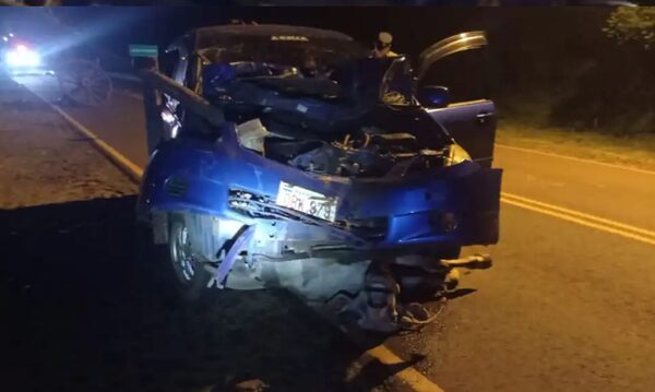 HOMBRE NO VIO CARRETA Y APLASTÓ A BUEY EN GUAIRÁ