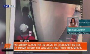 Volvieron a asaltar un local de celulares | Telefuturo