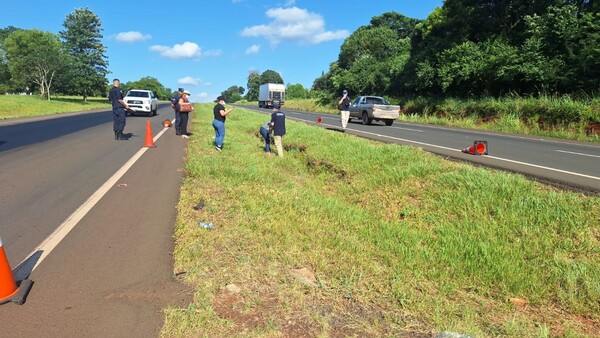 Macabro hallazgo en una cuneta en Coronel Oviedo