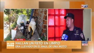 Hallan un feto en la baulera de una motocicleta - Noticias Paraguay