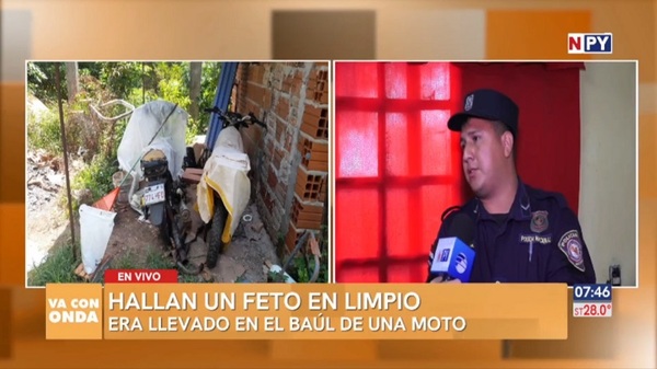 Hallan un feto en la baulera de una motocicleta - Noticias Paraguay
