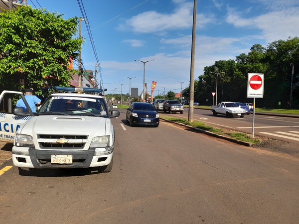 Colectoras paralelas a la ruta nacional PY01 son de sentido único