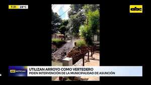 Asunción: utilizan arroyo como vertedero  - ABC Noticias - ABC Color