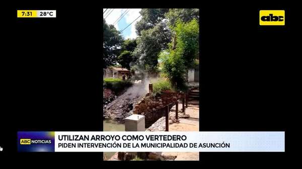 Asunción: utilizan arroyo como vertedero - ABC Noticias - ABC Color