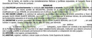Ordenan prisión preventiva para Julio Duarte Servián en causa de secuestro