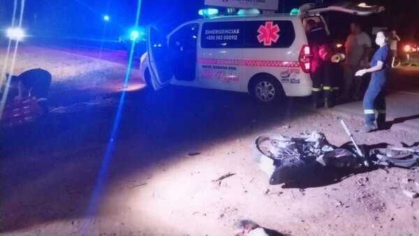 Madre y su hija de 1 año mueren en accidente de moto