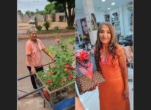 [VIDEO] La dejó como una reina: el hermoso gesto de un estilista con una vendedora de plantas