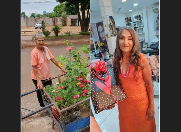 [VIDEO] La dejó como una reina: el hermoso gesto de un estilista con una vendedora de plantas