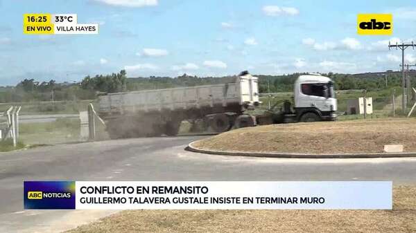 Conflicto en Remansito: Guillermo Talavera Gustale insiste en terminar muro - ABC Noticias - ABC Color
