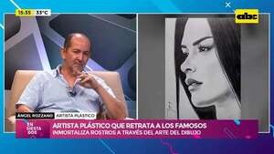 Video: el artista plástico que retrata a los famosos  - Ensiestados - ABC Color