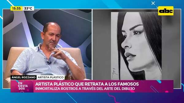 Video: el artista plástico que retrata a los famosos - Ensiestados - ABC Color