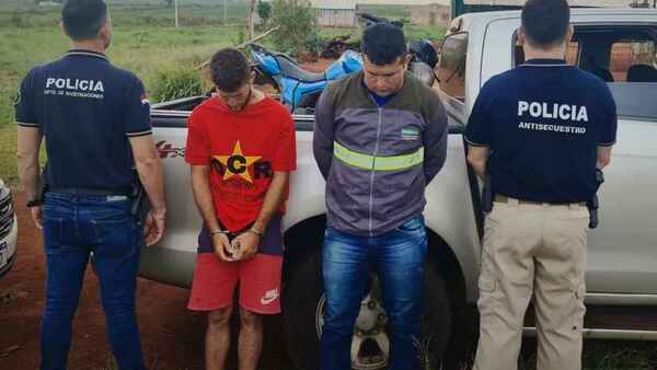 Detienen a dos supuestos miembros de banda de asaltantes en Minga Guazú