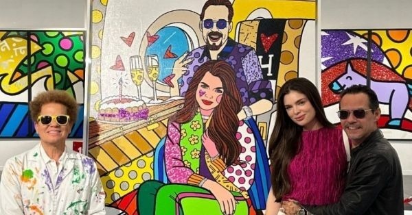 El increíble regalo que le hicieron a Nadia Ferreira y Marc Anthony - EPA