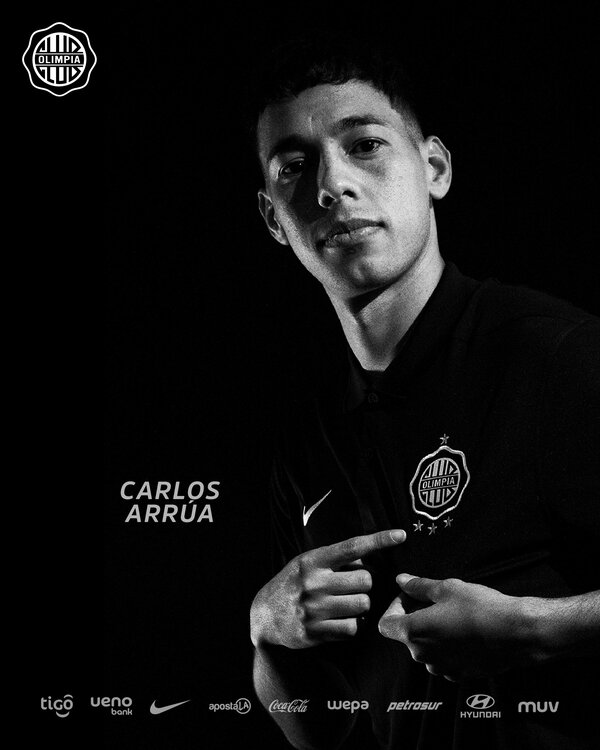 Olimpia presenta a Carlos Arrúa como nuevo refuerzo | 1000 Noticias