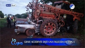 Hombre muere tras embestir un tractor en Itapúa - Noticias Paraguay