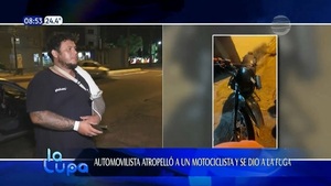 Automovilista atropelló a un motociclista y huyó - Noticias Paraguay