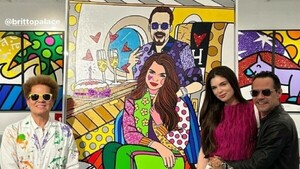 Nadia y Marc Anthony, a días de cumplir su primer aniversario de casados, reciben regalo de Britto