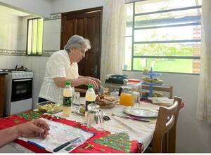 La emoción de Rubén Darío Da Rosa: Le cocinó su mamá de 86 años