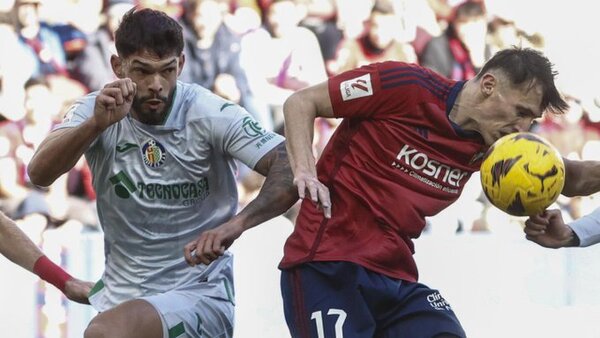 Osasuna derrota al Getafe de Omar Alderete