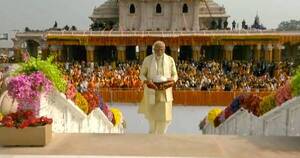 La Nación / Primer ministro indio inaugura templo hinduista para lanzar reelección