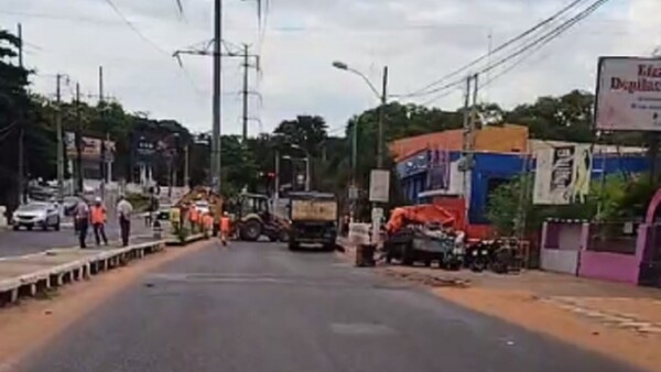 Lambaré: Clausura de avenidas por reparación de puente durará un mes