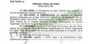 Acusado en el caso Mercat seguirá en prisión, confirma Tribunal de Apelación de Feria 