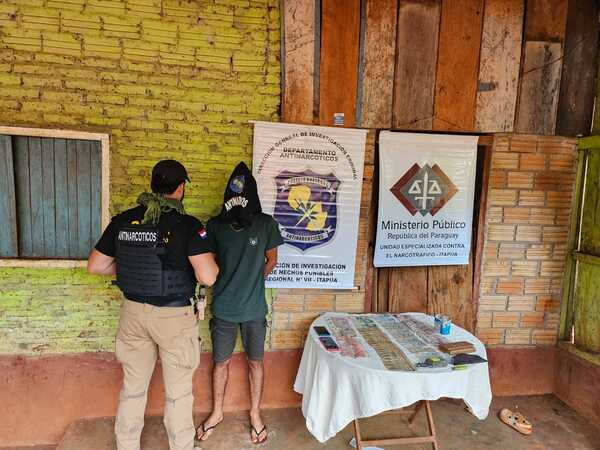 Operativo antidrogas en Itapúa: detenidos y sustancias estupefacientes incautadas
