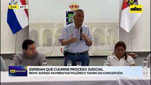 Video: MOPC esperar pavimentar polémico tramo en Concepción - ABC Noticias - ABC Color