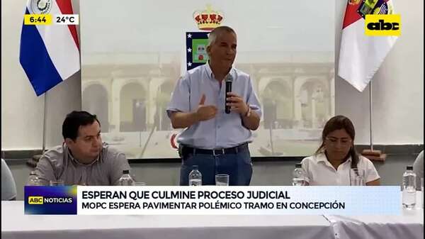Video: MOPC esperar pavimentar polémico tramo en Concepción - ABC Noticias - ABC Color