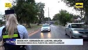 Video: desde hoy, cerrarán Av. Luis Ma. Argaña - ABC Noticias - ABC Color