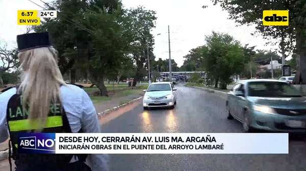 Video: desde hoy, cerrarán Av. Luis Ma. Argaña - ABC Noticias - ABC Color