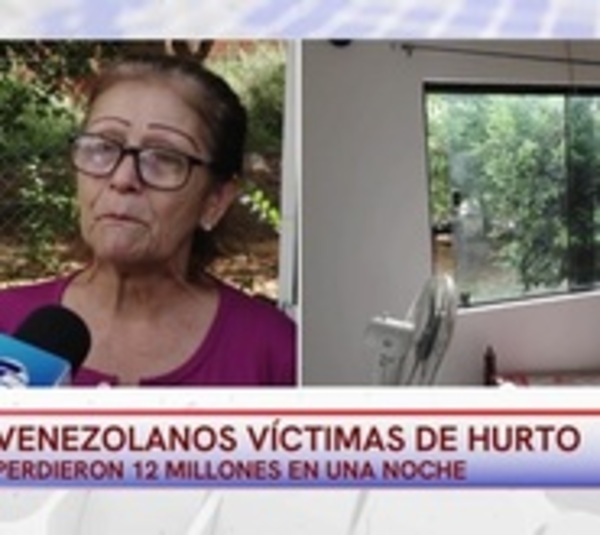 Malvivientes se robaron el dinero ahorrado por una familia venezolana - Paraguay.com