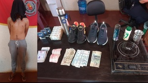 Aprehensión de persona y recuperación de varios objetos denunciados como hurtados.