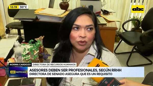 Nepotismo en el Congreso: ‘‘asesores deben ser profesionales’', según RR.HH. - ABC Noticias - ABC Color