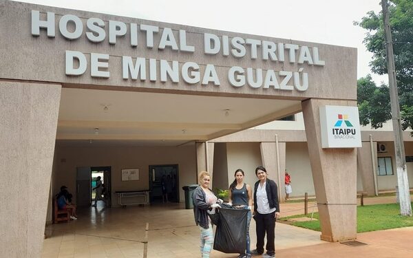 Realizan minga ambiental en predio del hospital distrital de Minga Guazú