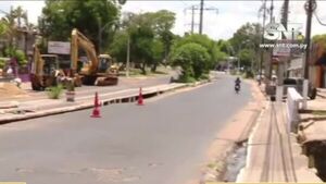 Avda. Argaña: Tramo clausurado por obras - SNT