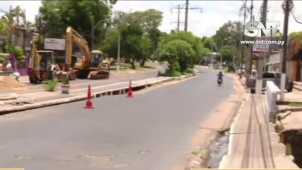 Avda. Argaña: Tramo clausurado por obras - SNT