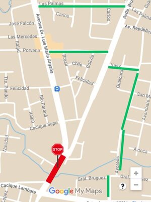 Anuncian clausura temporal de la avenida Argaña de Lambaré