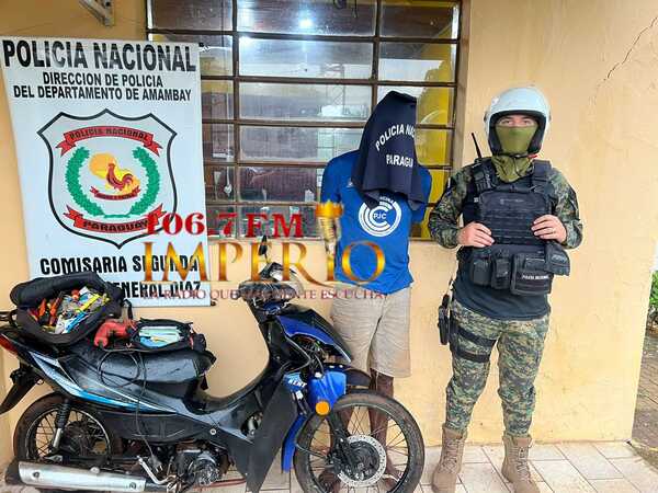 Brasileño con órdenes de captura fue detenido al intentar hurtar una motocicleta - Radio Imperio 106.7 FM