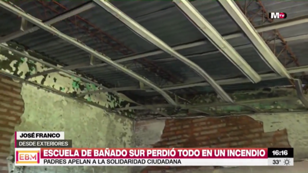 Escuela fue afectada por un incendio este fin de semana en el Bañado Sur - Megacadena - Diario Digital