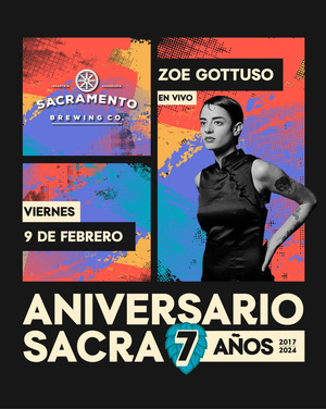 Sacramento Brewing Co. festejará sus siete años con Zoe Gotusso en vivo - .::Agencia IP::.