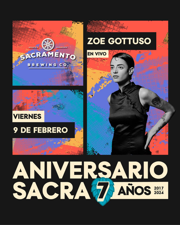 Sacramento Brewing Co. festejará sus siete años con Zoe Gotusso en vivo - .::Agencia IP::.