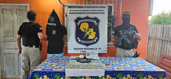 Durante allanamiento, encuentran importante cantidad de cocaína y detienen al presunto responsable