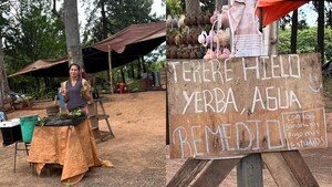 Vende yuyos para pagar su facultad