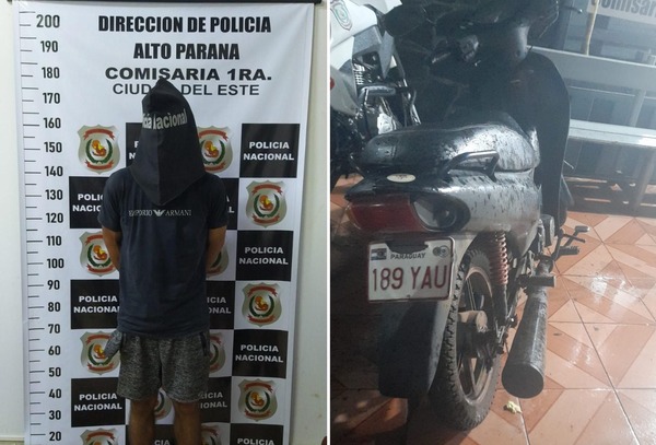 Cazan en el acto a argentino que hurtaba una moto de concurrido shopping esteño - ADN Digital