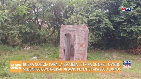 Solidarios ciudadanos construirán un baño digno para escuela abandonada por el Estado - Noticias Paraguay