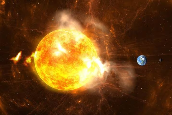 La Nasa alertó que dos explosiones del sol impactarán la tierra está semana